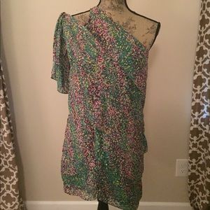BCBGMaxazria One Shoulder Dress Sz XXS (2)
